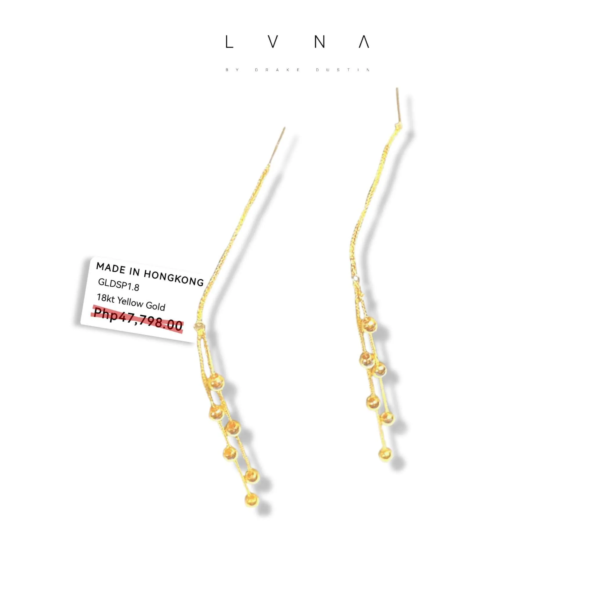 #GOLD2024 | 18K Golden Double Beaded Tictac Earrings