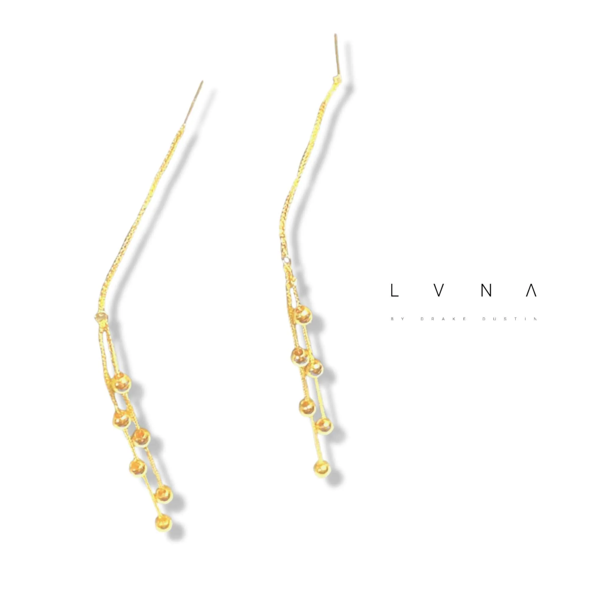 #GOLD2024 | 18K Golden Double Beaded Tictac Earrings
