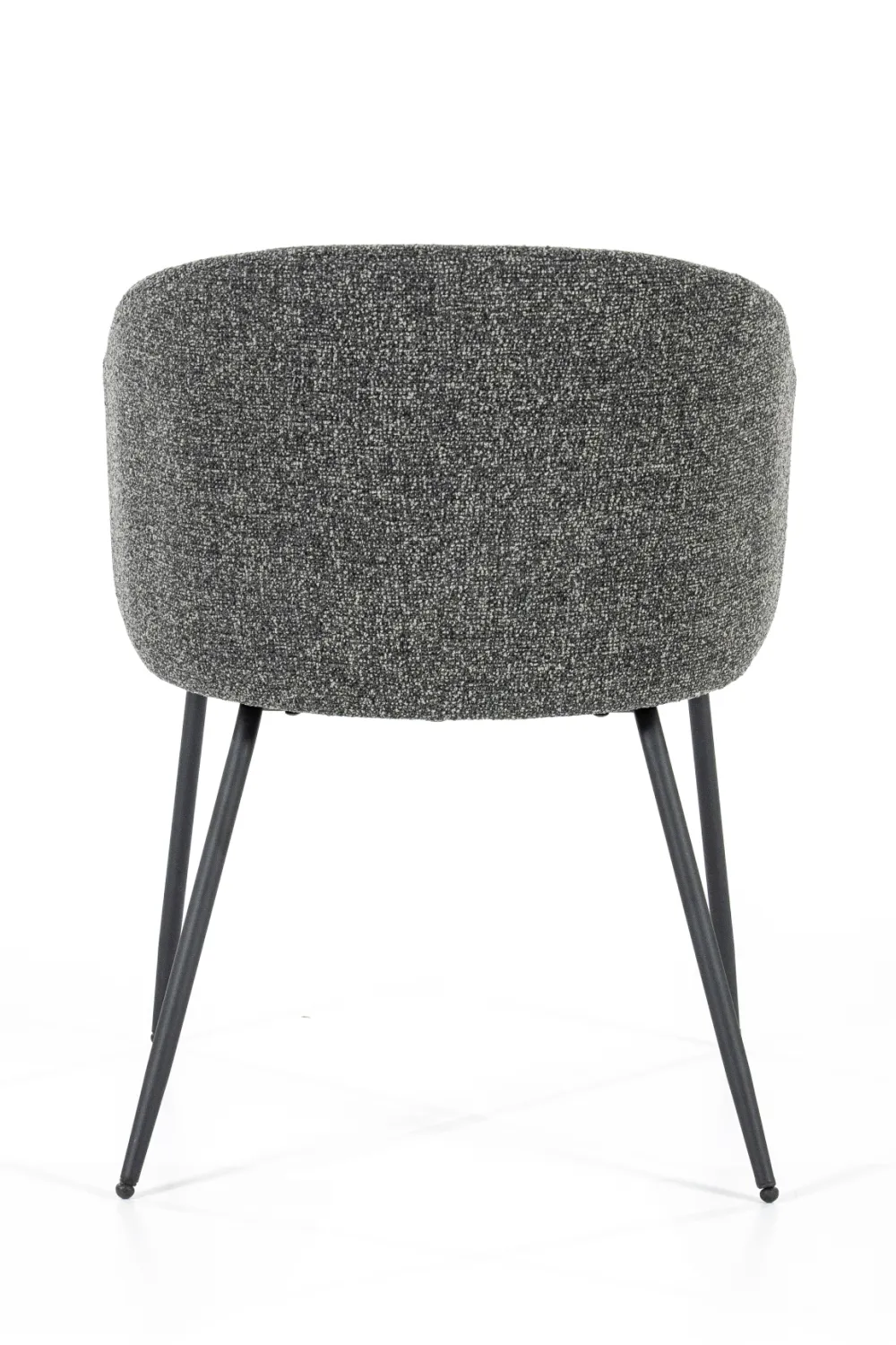 Gray Polyester Curved Back Chair | Eleonora Astrid