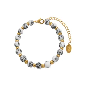 Greece Black Bead Bracelet
