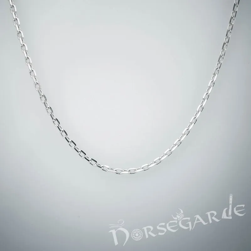 Handcrafted Cross Reinforced Shield Pendant - Sterling Silver