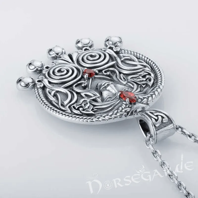 Handcrafted Freya's Wisdom Pendant - Sterling Silver