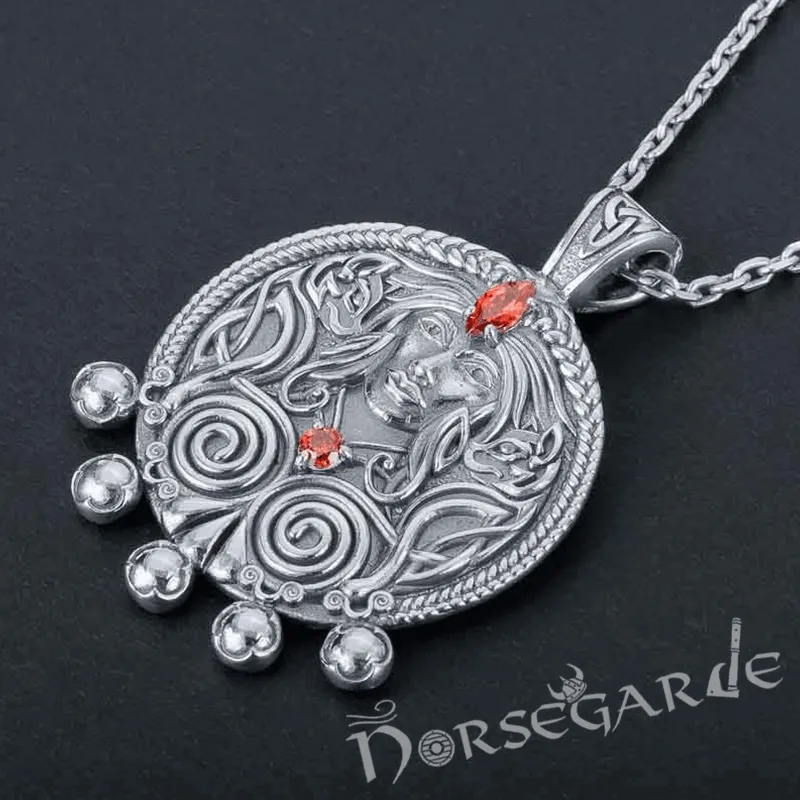 Handcrafted Freya's Wisdom Pendant - Sterling Silver