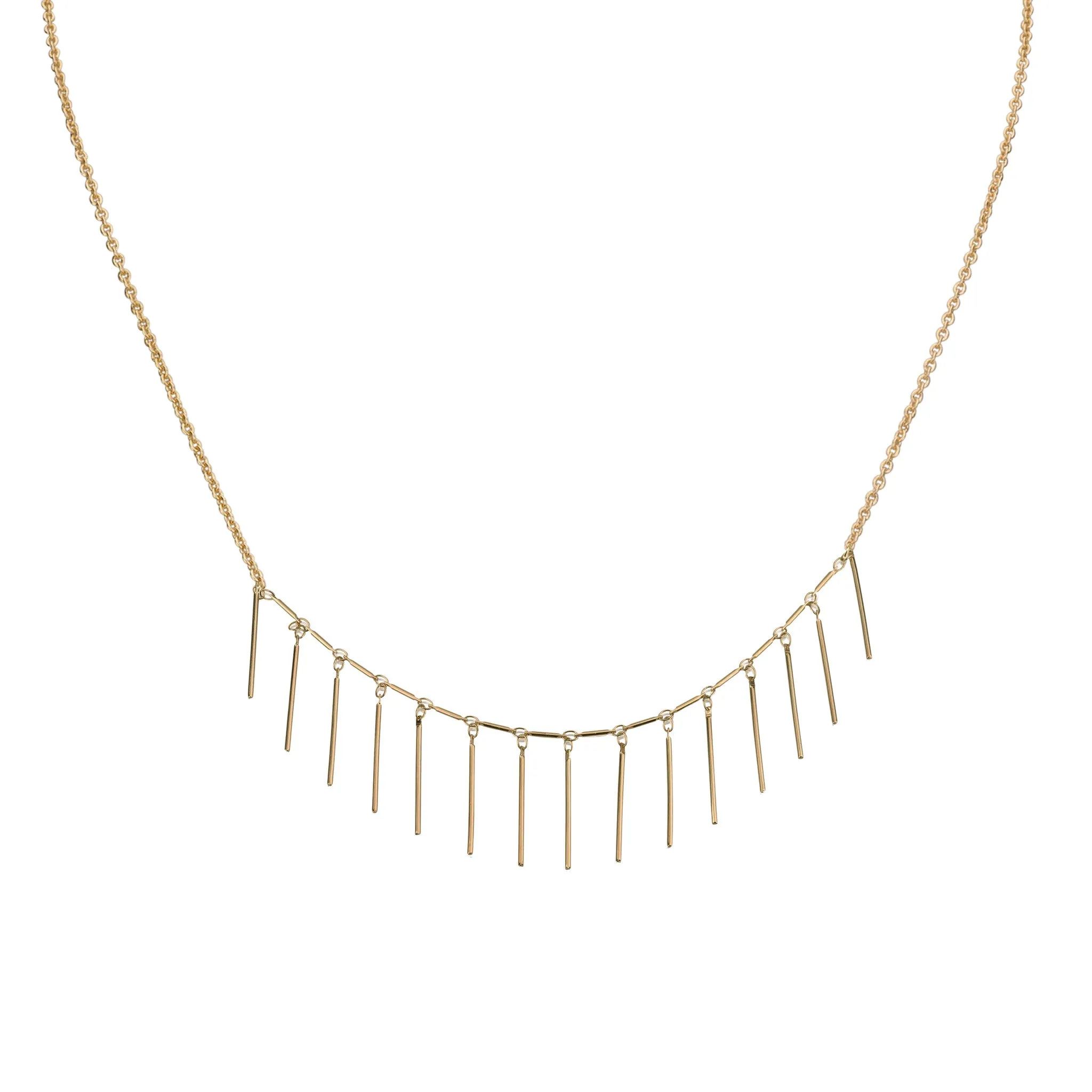 Helen Chain & Quill "Smile" Necklace