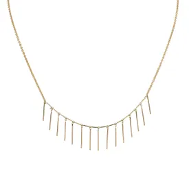 Helen Chain & Quill "Smile" Necklace