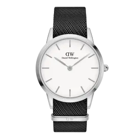Iconic Black NATO White Dial