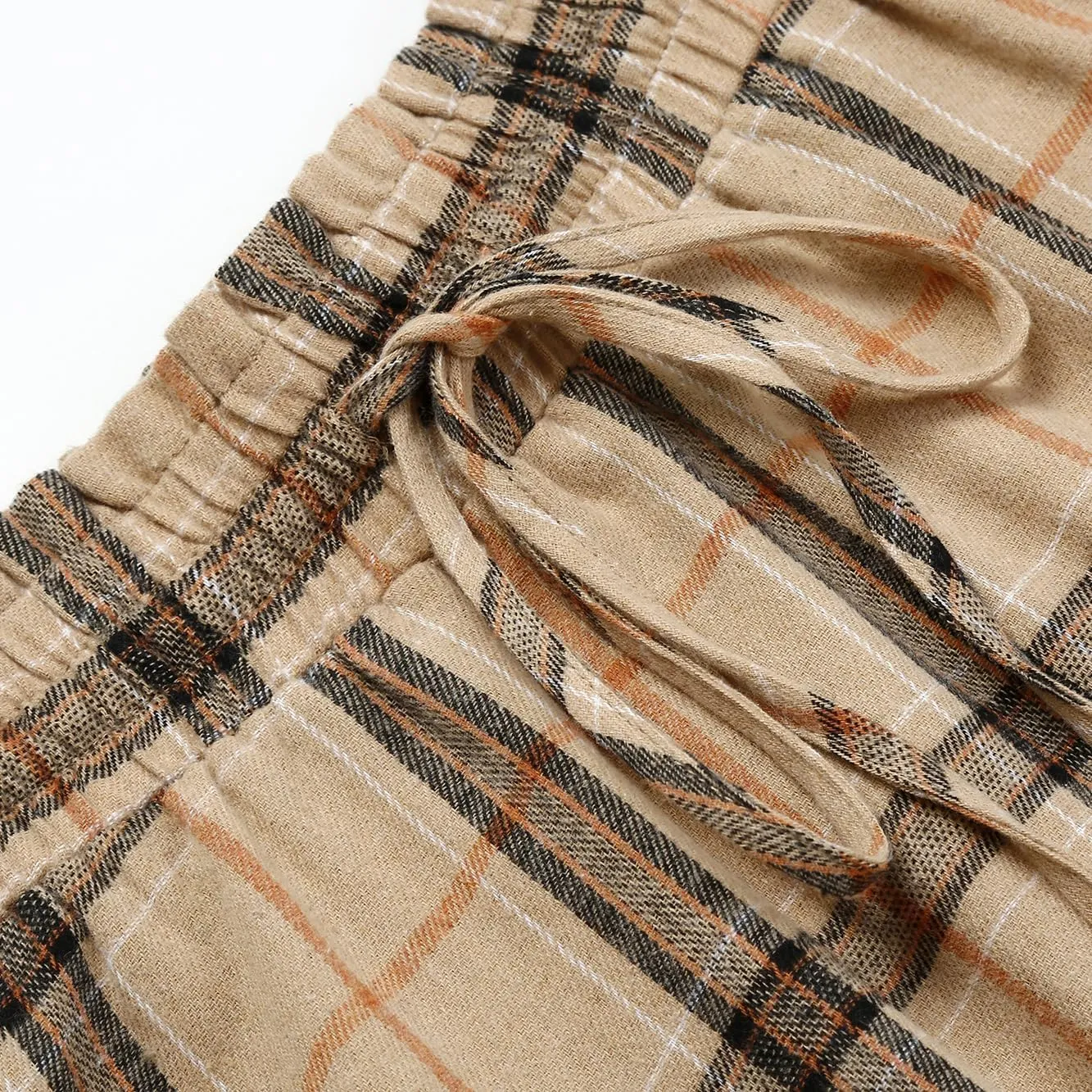 IDEALSANXUN Womens Long Plaid Skirts High Waisted A Line Renaissance Maxi Skirt with Pockets