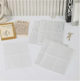 Jewelry Organizer Book Clear Refill Inner Pages for Earring Storage Book Grid Pages Jewelry Storage Book Refill Inner (20 Small Grid Pages for Jewelry Books)