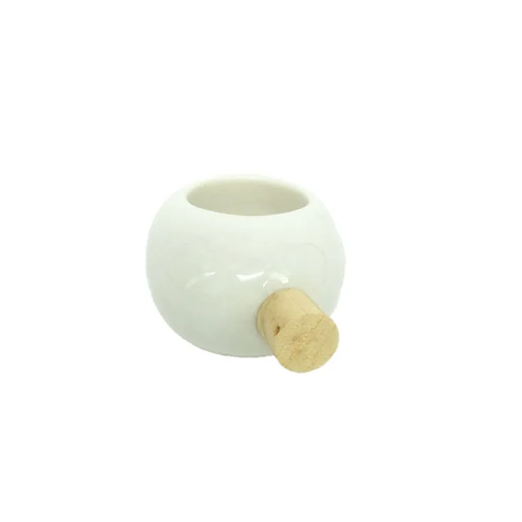 Juliane Blank- White Porcelain Ring with Wood