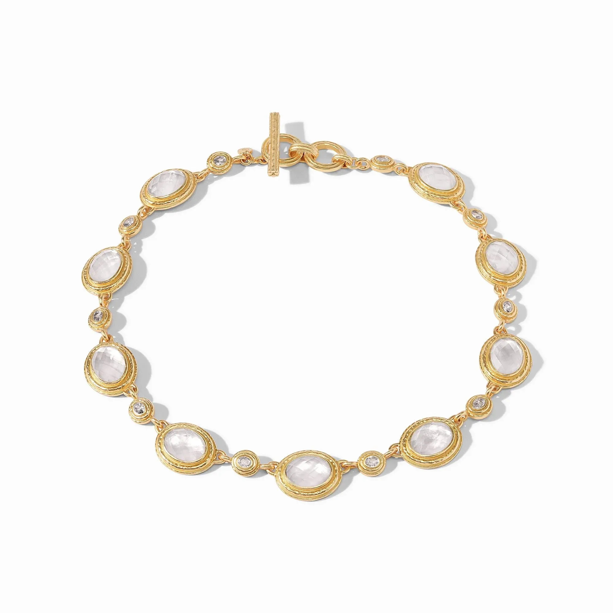 Julie Vos Tudor Stone Necklace, Iridescent Champagne
