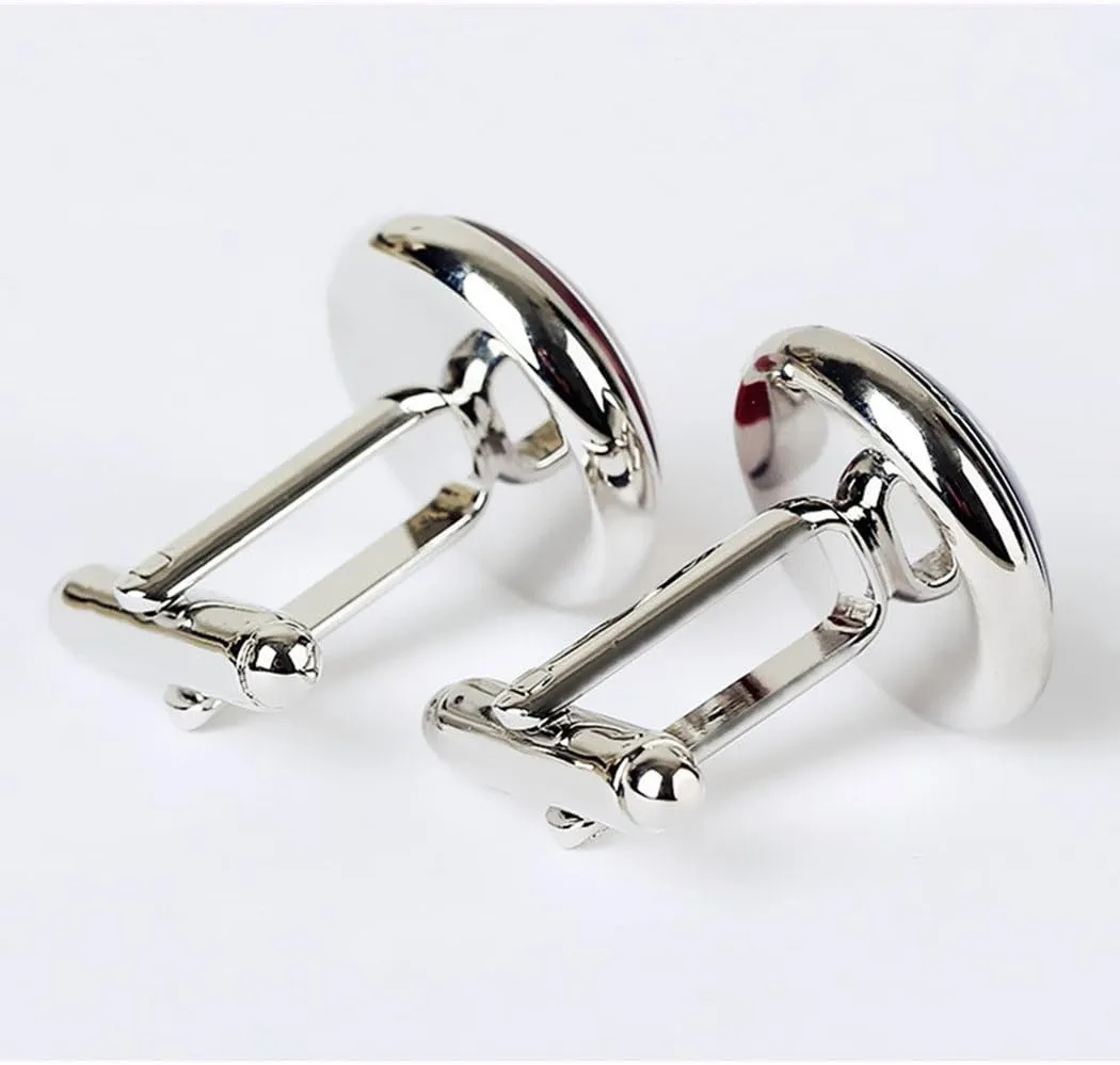 Kooer Rainbow Cufflinks Gay and Lesbian Personalized Wedding LGBT Cuff Links LGBT Wedding Gift