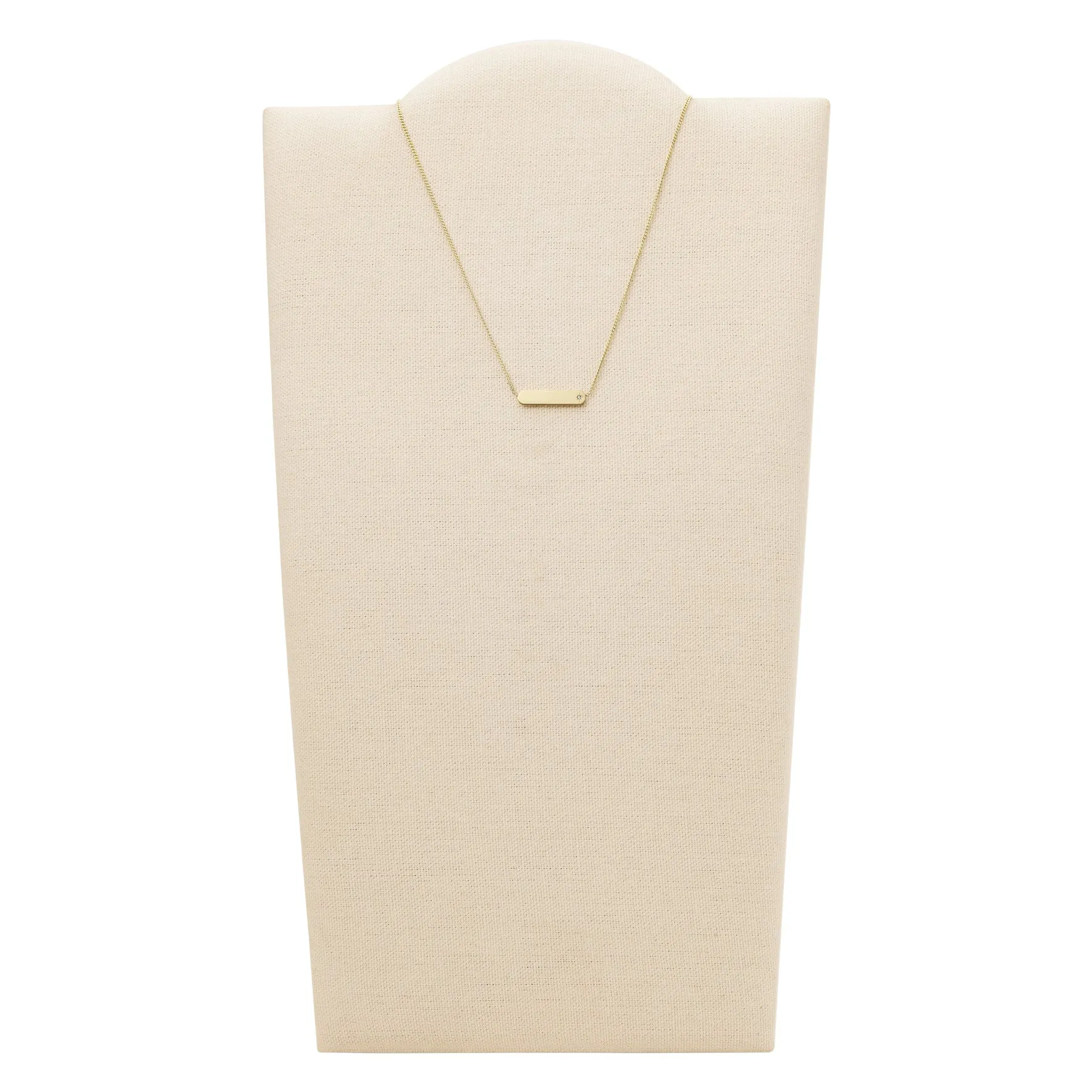 Lane Gold-Tone Stainless Steel Bar Chain Necklace