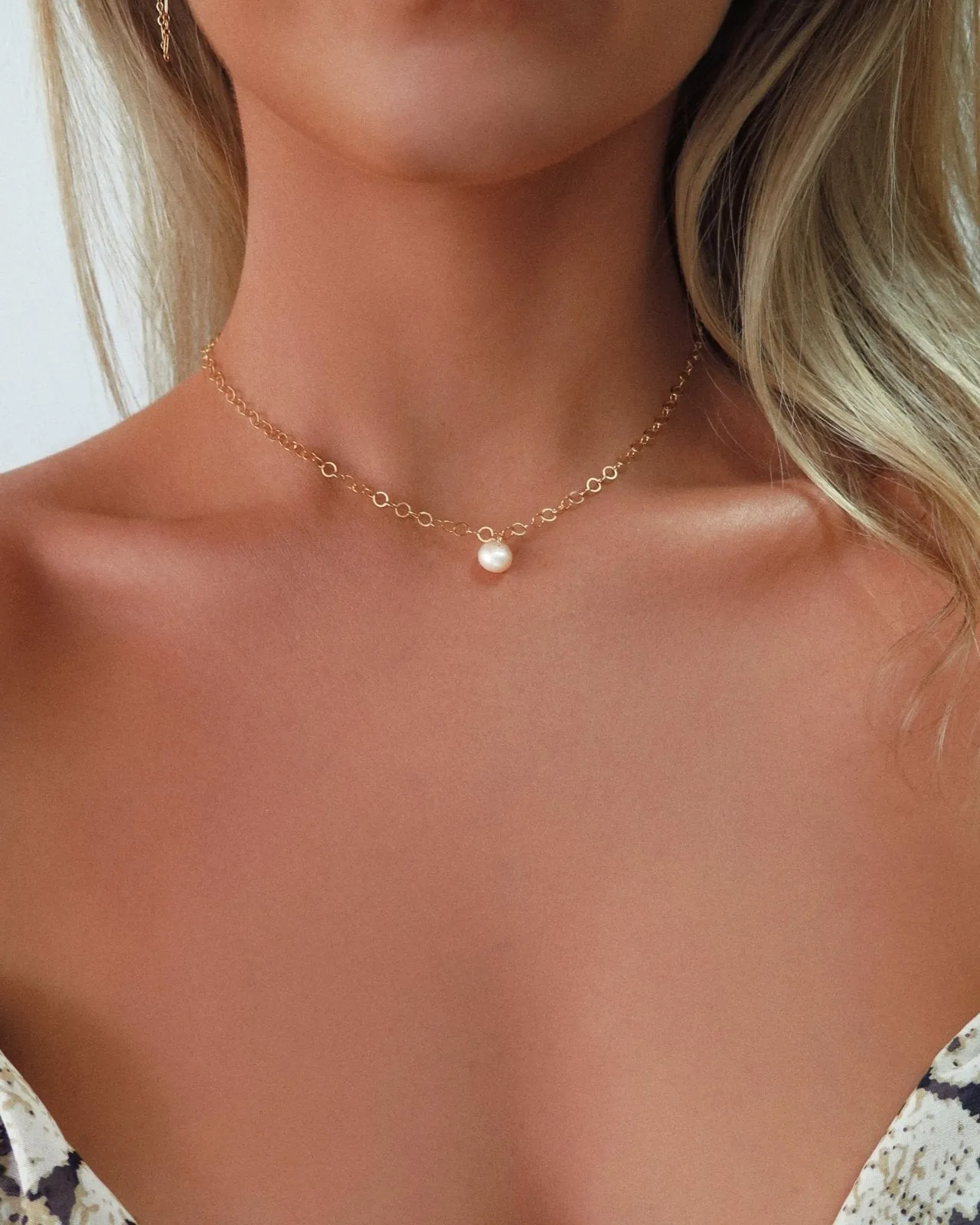 Large Freshwater Pearl Chain Necklace