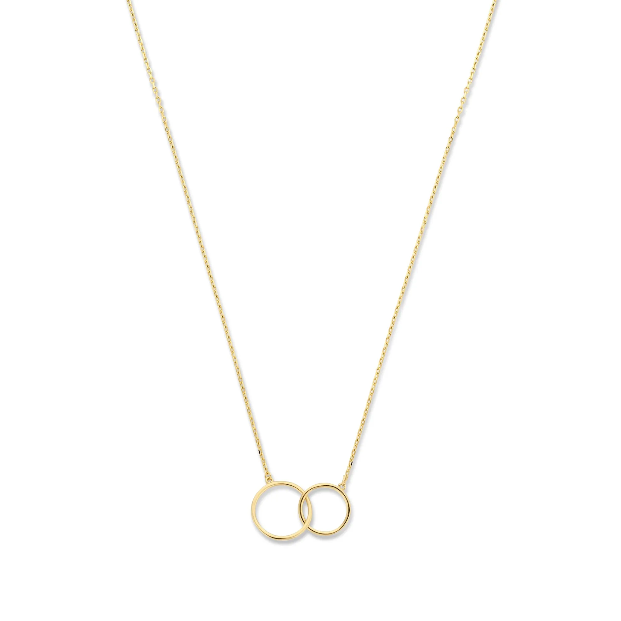 Le Marais Loulou 14 karat gold necklace with two rings