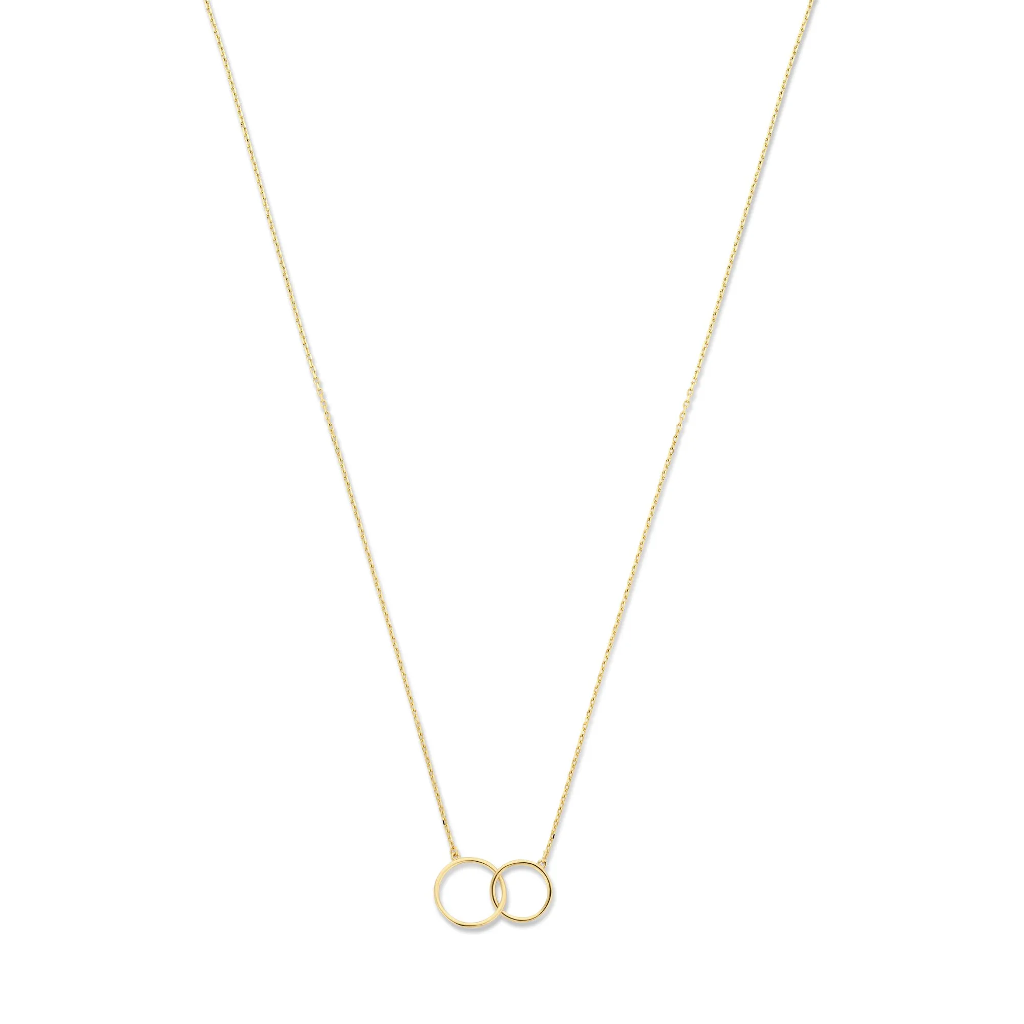 Le Marais Loulou 14 karat gold necklace with two rings