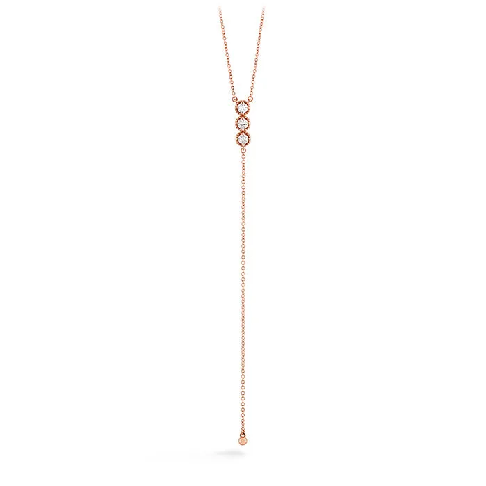 Liliana Milgrain Diamond Lariat Necklace