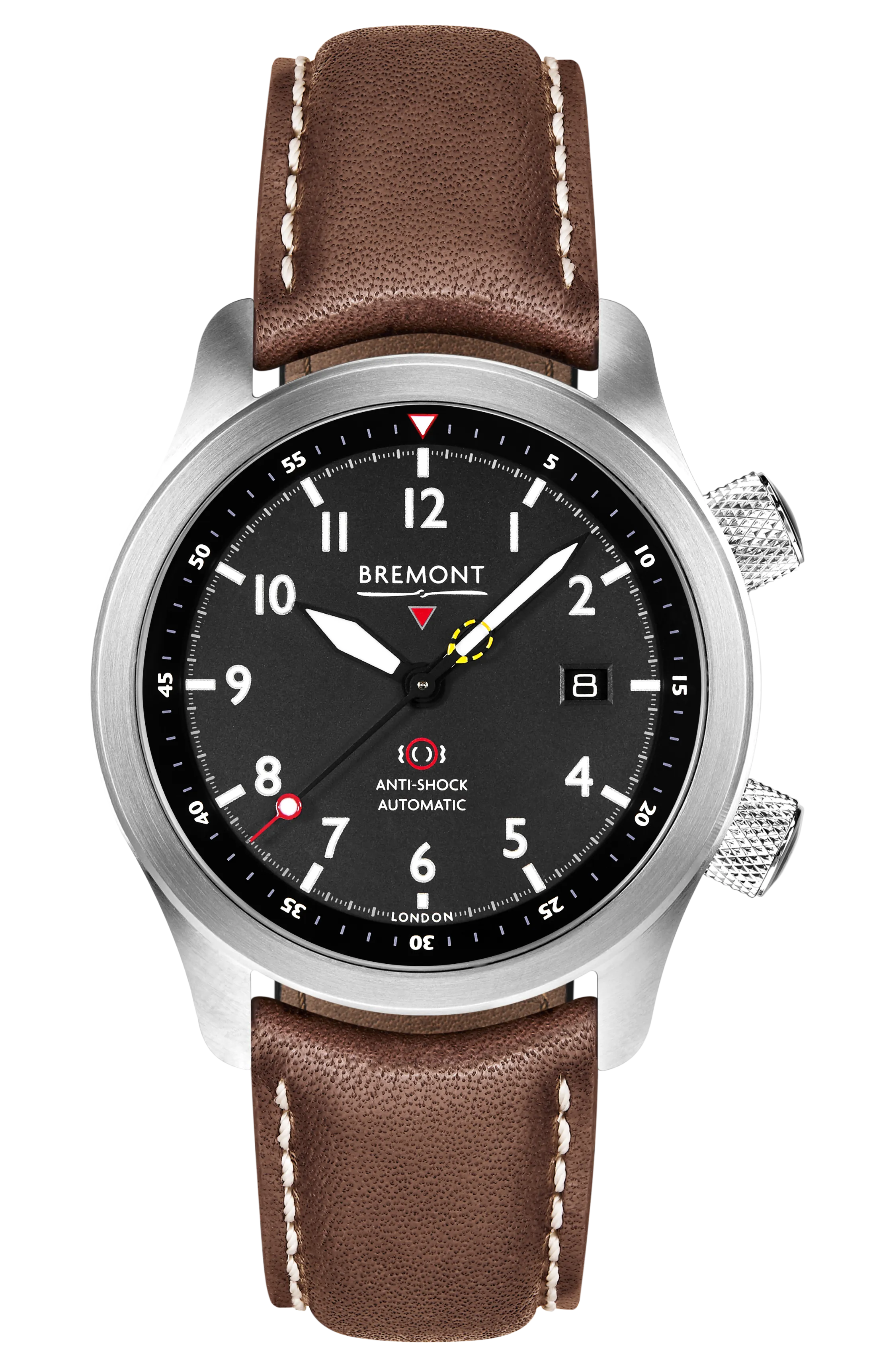 MBII Custom Stainless Steel, Black Dial with Dark Blue Barrel & Closed Case Back