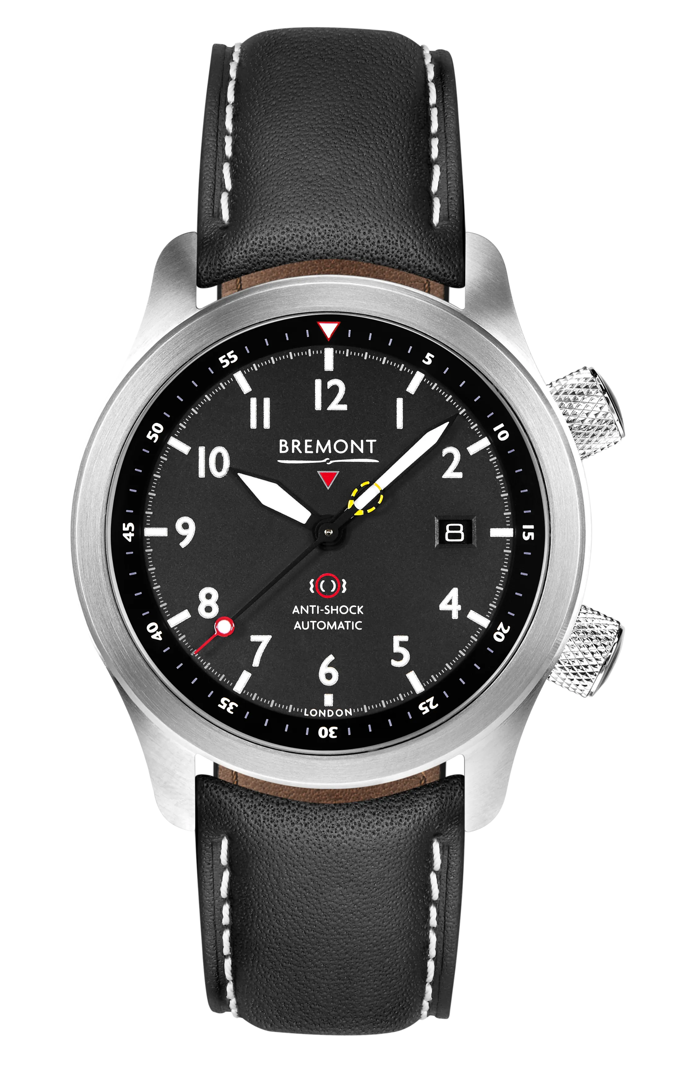 MBII Custom Stainless Steel, Black Dial with Dark Blue Barrel & Closed Case Back