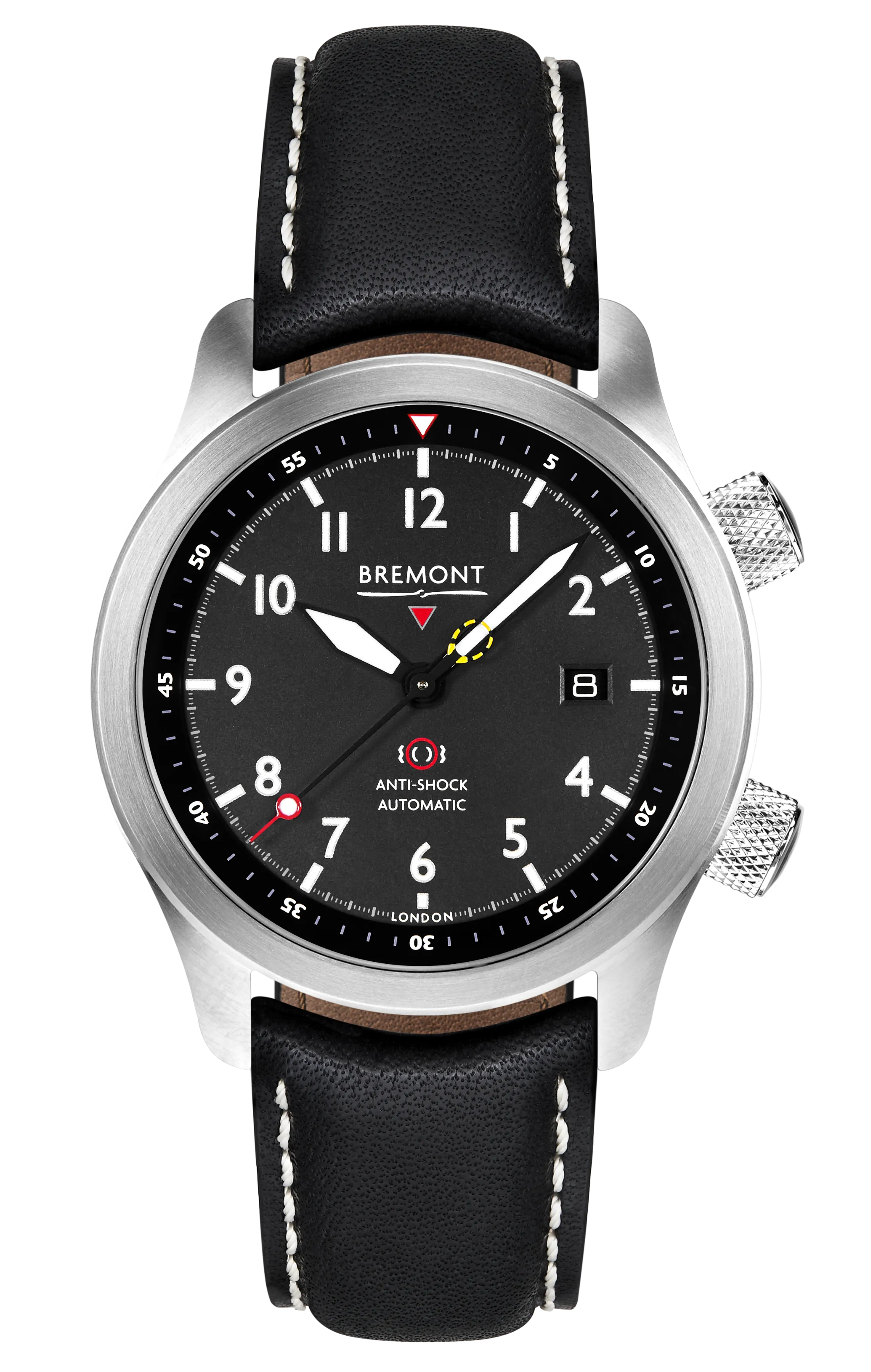 MBII Custom Stainless Steel, Black Dial with Dark Blue Barrel & Closed Case Back