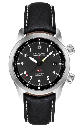 MBII Custom Stainless Steel, Black Dial with Dark Blue Barrel & Closed Case Back