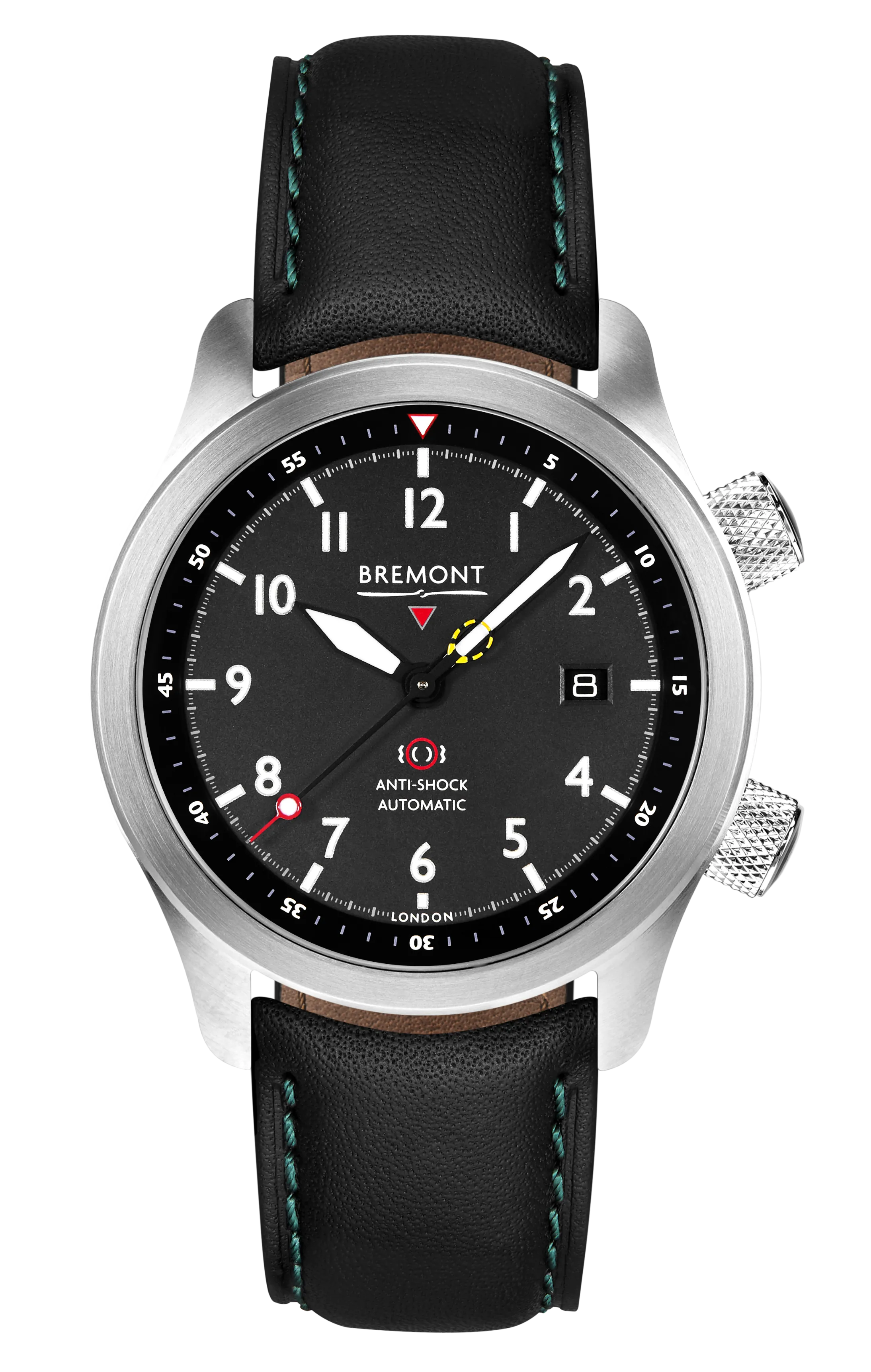 MBII Custom Stainless Steel, Black Dial with Dark Blue Barrel & Closed Case Back