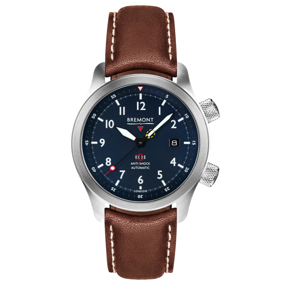 MBII Custom Stainless Steel, Blue Dial with Bronze Barrel & Open Case Back
