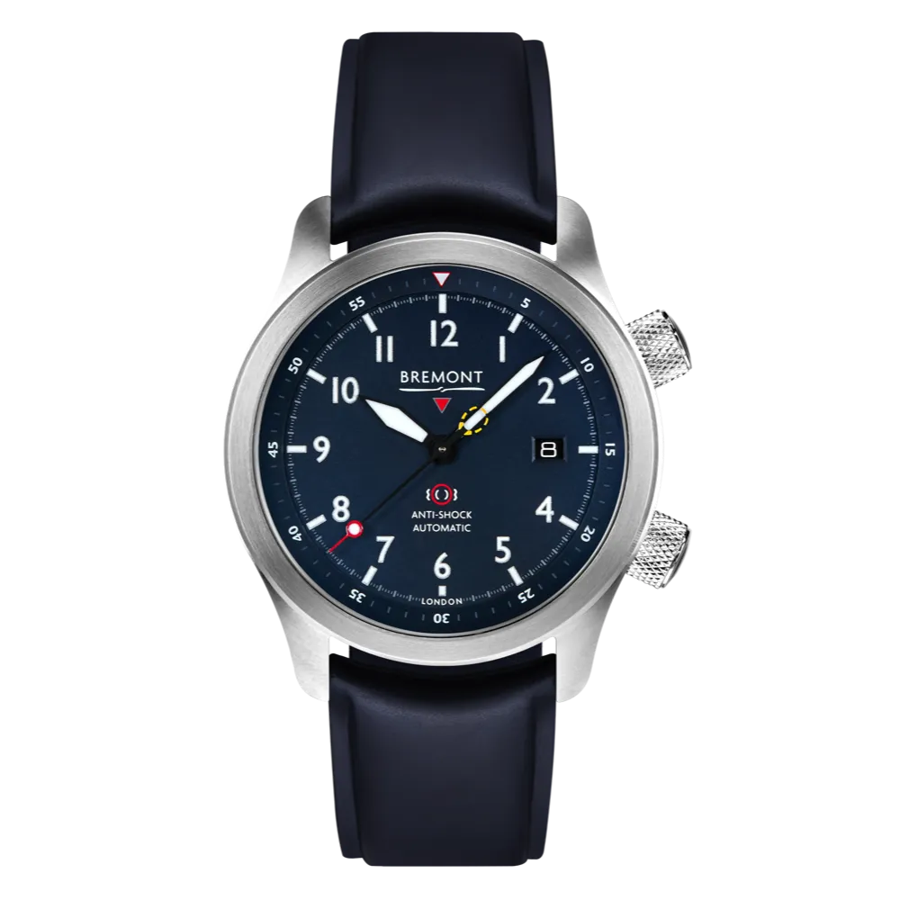 MBII Custom Stainless Steel, Blue Dial with Bronze Barrel & Open Case Back
