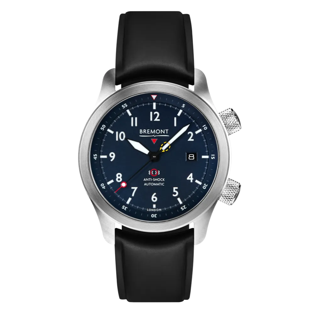 MBII Custom Stainless Steel, Blue Dial with Bronze Barrel & Open Case Back