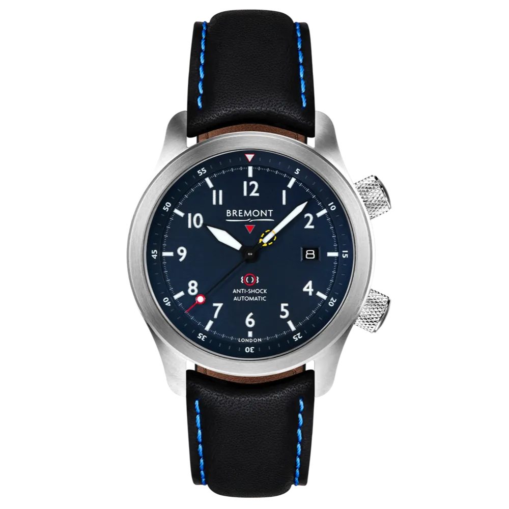 MBII Custom Stainless Steel, Blue Dial with Bronze Barrel & Open Case Back
