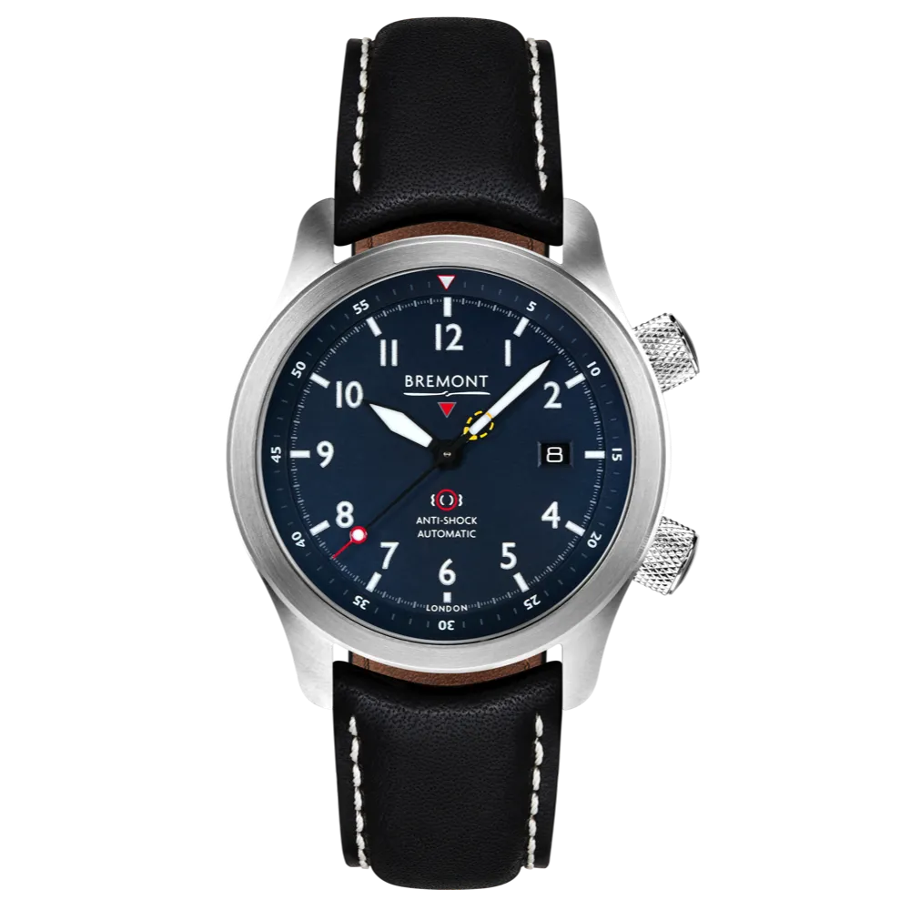 MBII Custom Stainless Steel, Blue Dial with Bronze Barrel & Open Case Back