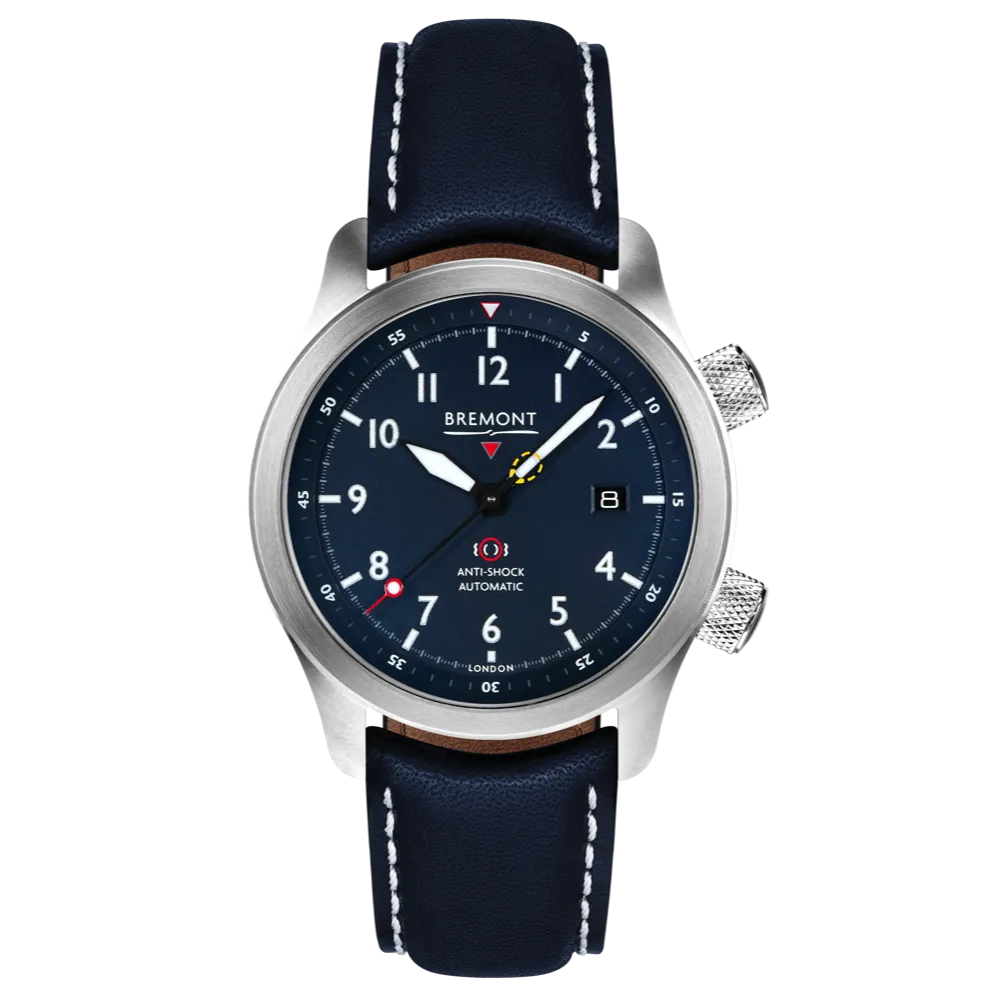 MBII Custom Stainless Steel, Blue Dial with Bronze Barrel & Open Case Back