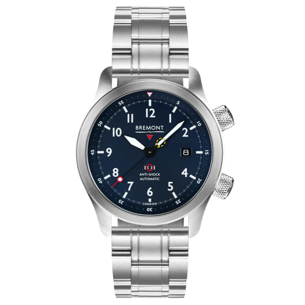 MBII Custom Stainless Steel, Blue Dial with Bronze Barrel & Open Case Back