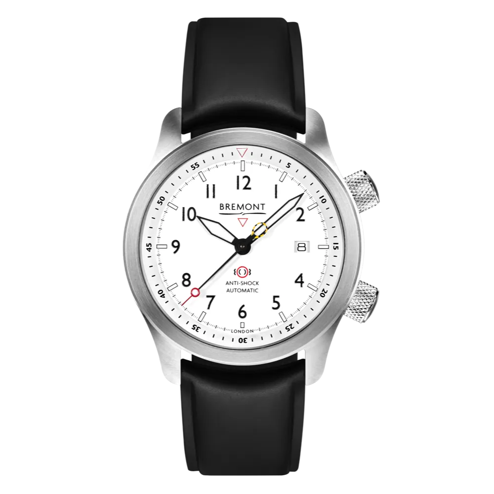 MBII Custom Stainless Steel, White Dial with Green Barrel & Open Case Back