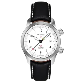 MBII Custom Stainless Steel, White Dial with Green Barrel & Open Case Back