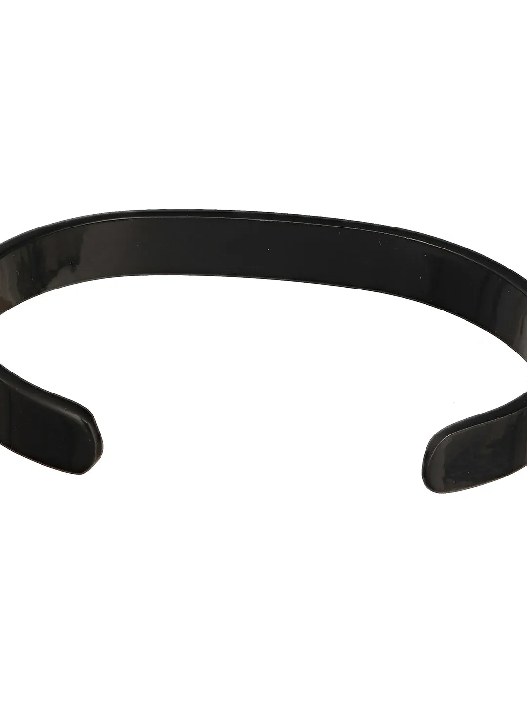 Men Black-Toned Cuff Bracelet