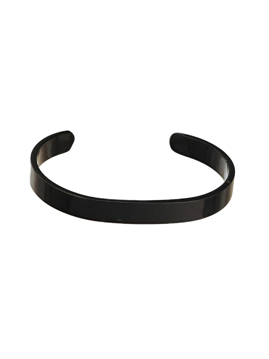 Men Black-Toned Cuff Bracelet