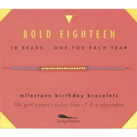 Milestone Birthday Bracelet - Bold Eighteen