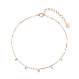 MINI ME DIAMOND PAVE DANGLE DROP HEART NECKLACE