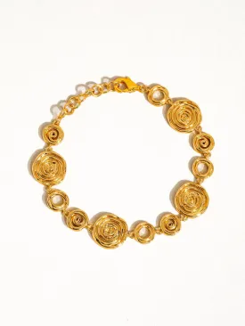 Morgan 18K Vintage Round Chain Bracelet