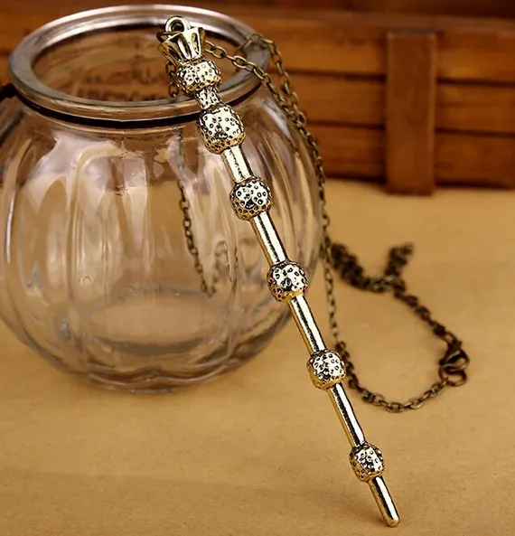 Movie Jewelry Harry Potter Magic Wand Necklace