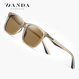 New polarized glasses, fashionable retro sunglasses, men's and women's same square sunglasses tr3399 classic rivet style glasses