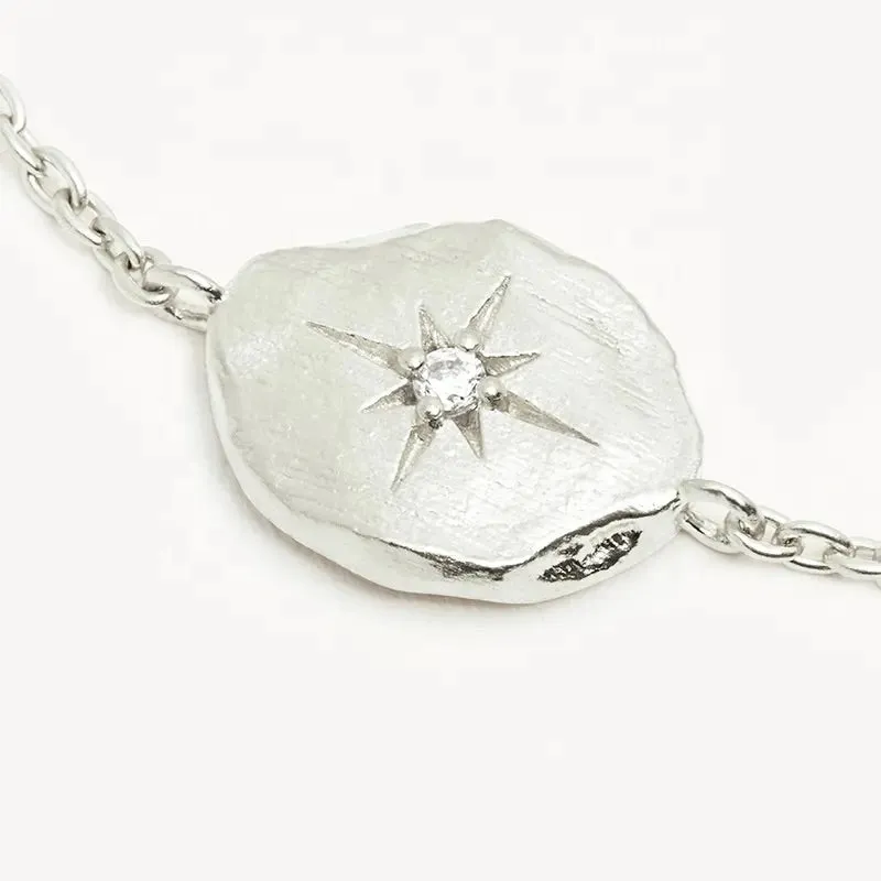 Paige Hammered Star Bracelet | 925 Sterling Silver