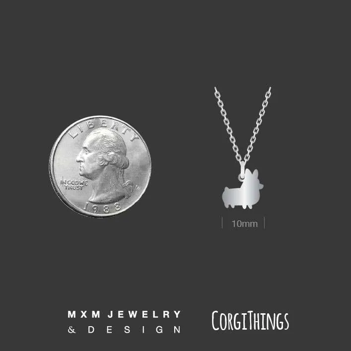 PREORDER: Corgi Things Necklace | Sterling Silver