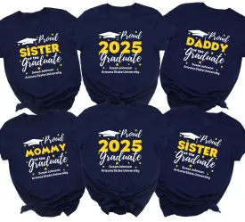 Proud of the Graduate Shirt | Custom Graduation Family T-Shirt | Personalized Senior 2025 Tee | Graduation Day Gift | Graduation Gift for Him or Her