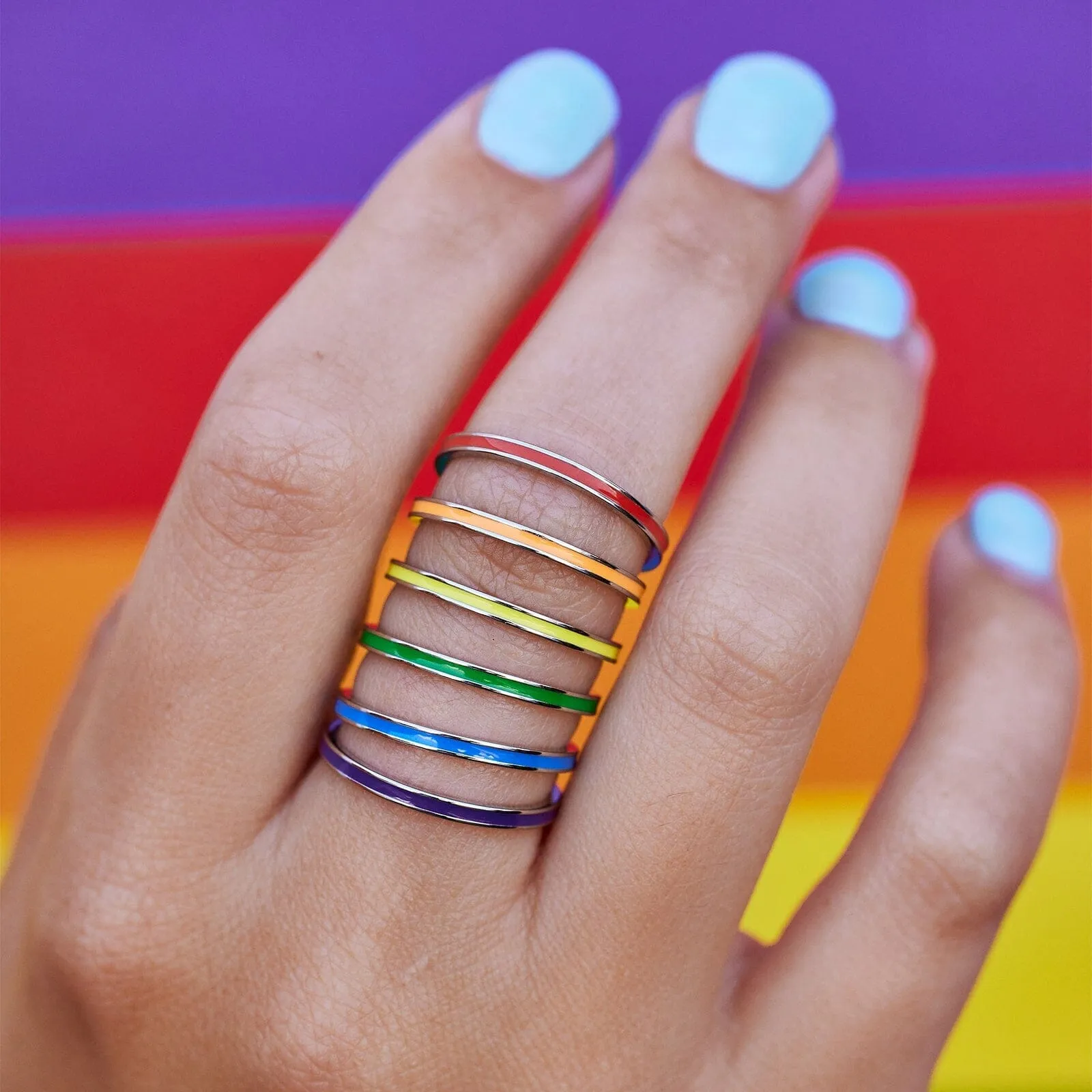 Rainbow Ring Stack