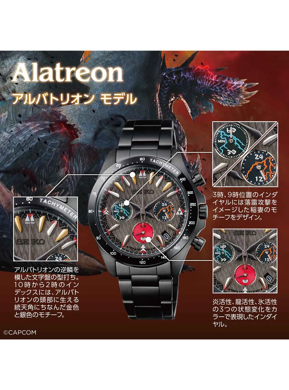 SEIKO × MONSTER HUNTER 20TH ANNIVERSARY COLLABORATION MODEL LIMITED EDITION MADE IN JAPAN
