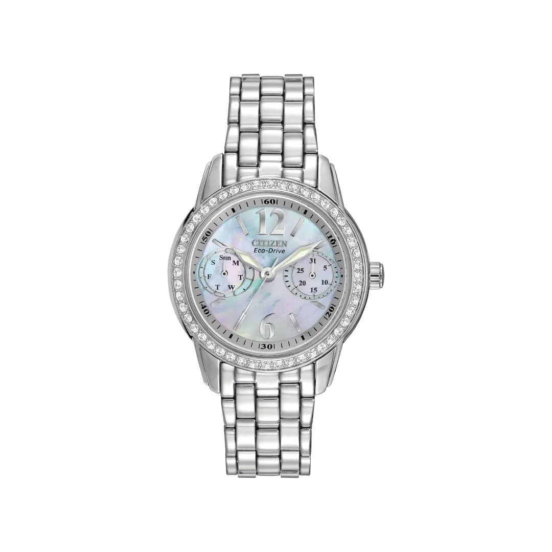 Silhouette Crystal Eco-Drive Ladies Watch - Citizen