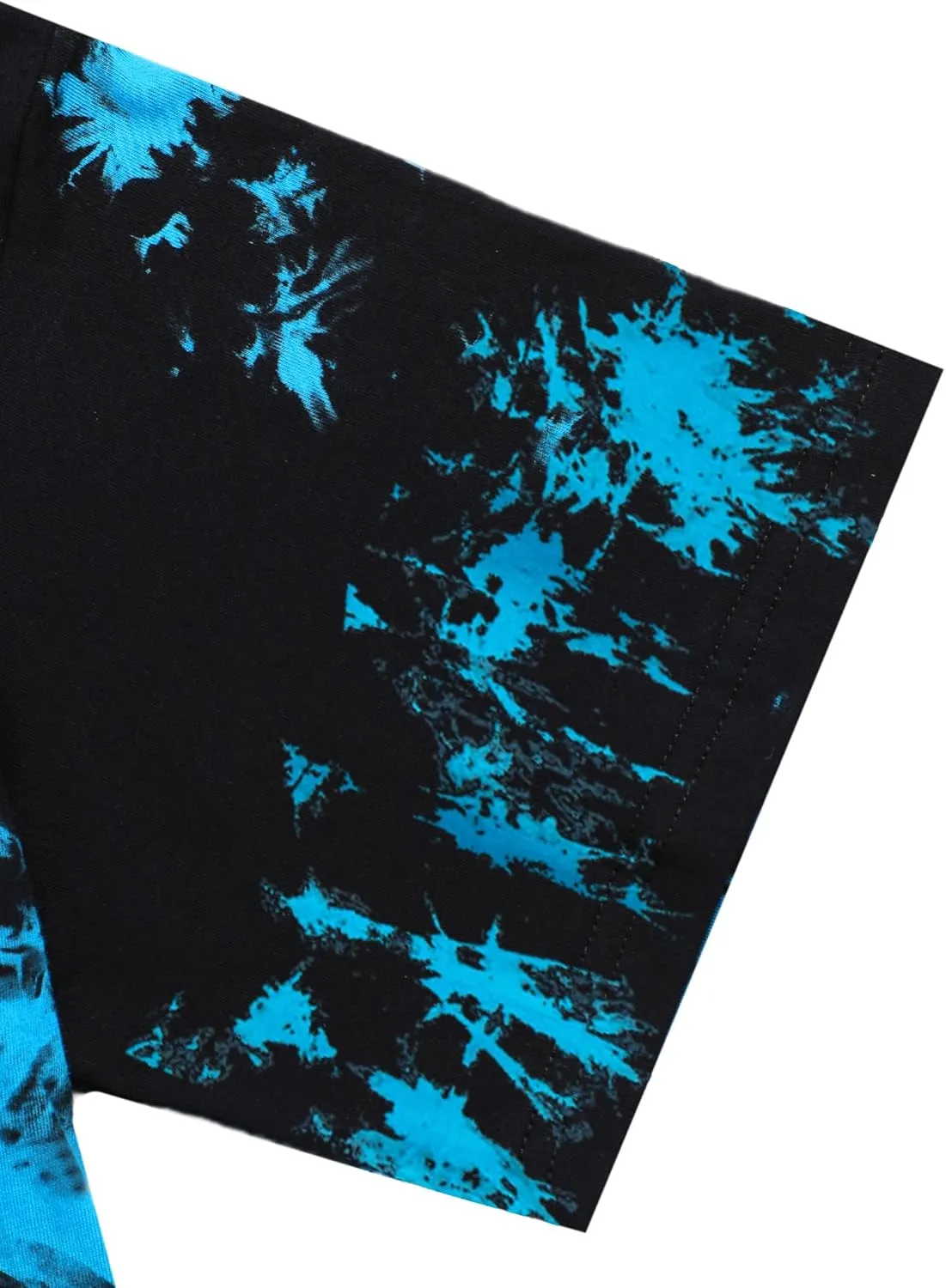 SOFIA'S CHOICE Tie Dye Crop Tops for Women Loose Fit Summer Short Sleeve T Shirt Boxy Cropped Tees