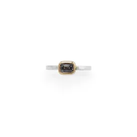 Spinel Ring - silver and gold Lilac .87 carats
