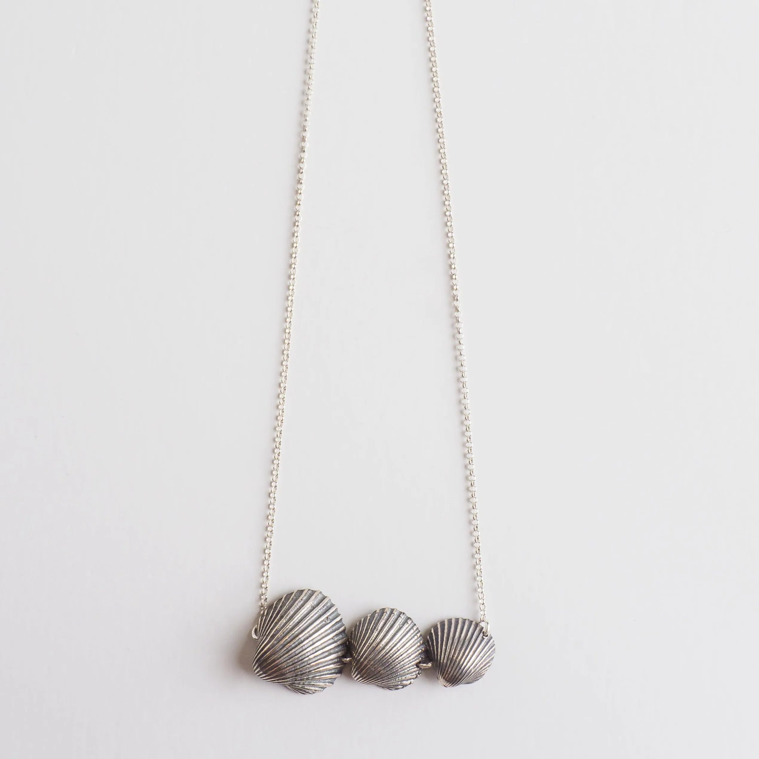 Story III from perfect to big oyster - chain necklace - silver 925